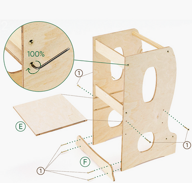 Grote toren voor peuters