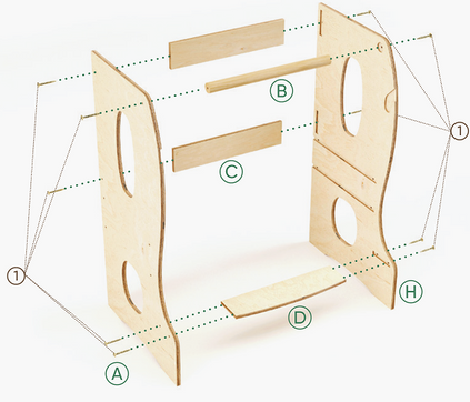 Grote toren voor peuters