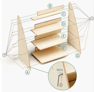 Kids Shelf – Midden