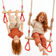 2in1 Schommelset: Trapeze + Turnringen
