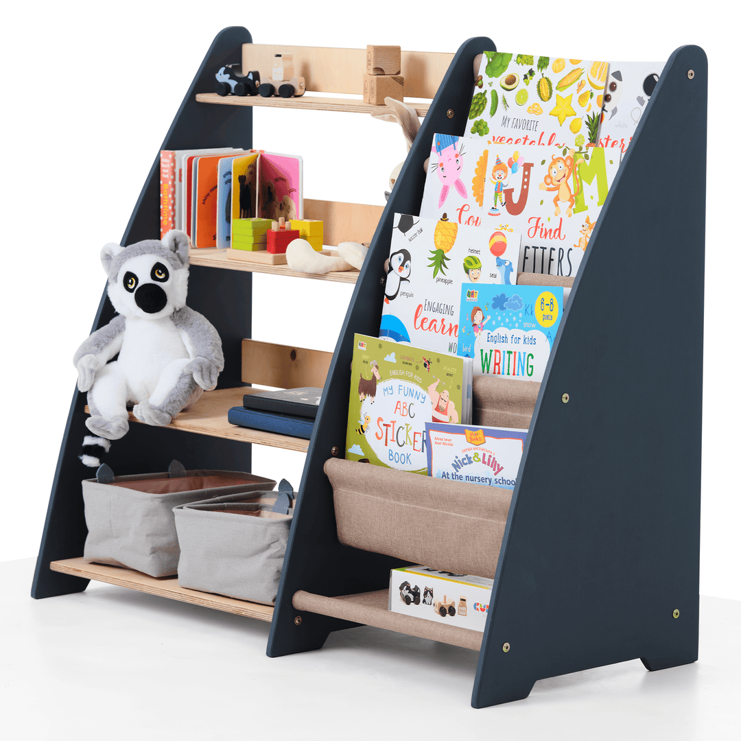 2 - in - 1 Montessori Plank voor Boeken en Speelgoed voor Peuters - Goodevas NL