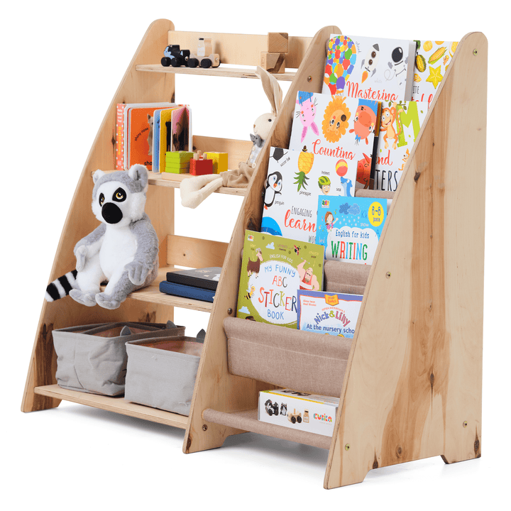 2 - in - 1 Montessori Plank voor Boeken en Speelgoed voor Peuters - Goodevas NL