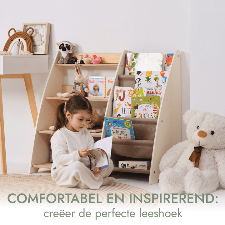 2 - in - 1 Montessori Plank voor Boeken en Speelgoed voor Peuters - Goodevas NL