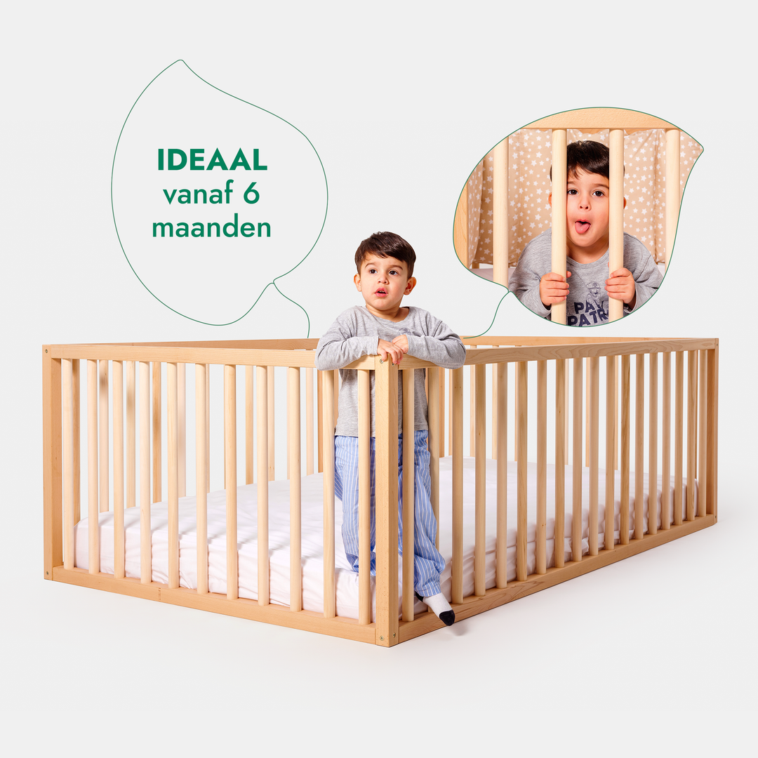 Montessori-bed voor kinderen en peuters vanaf 6 maanden oud