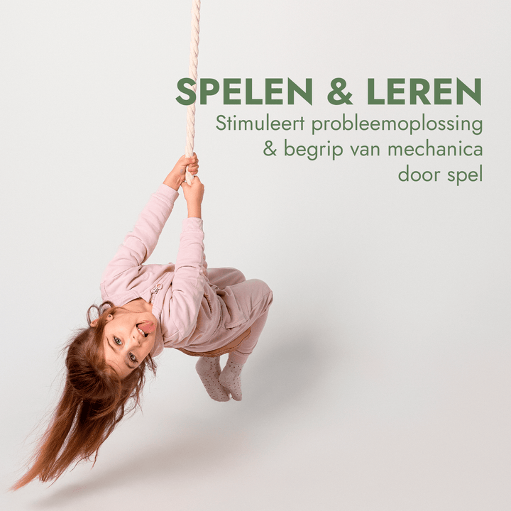 3 - in - 1 Schommel set: Touwladder + Gymnastiekringen + Schotelschommel - Goodevas NL