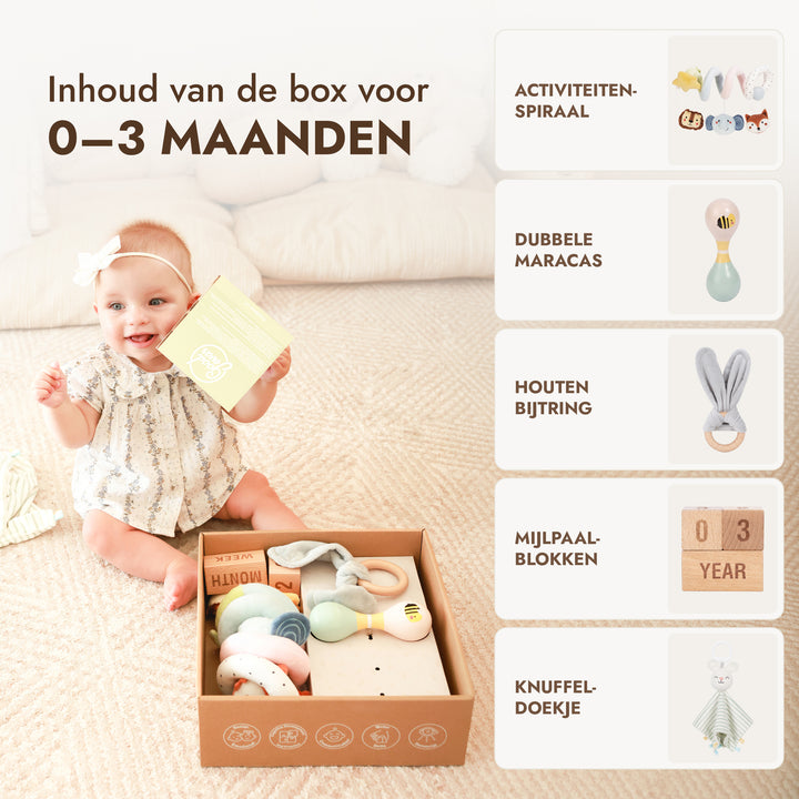 BabyBox — Speelpakketten voor het eerste jaar (0–12 maanden)