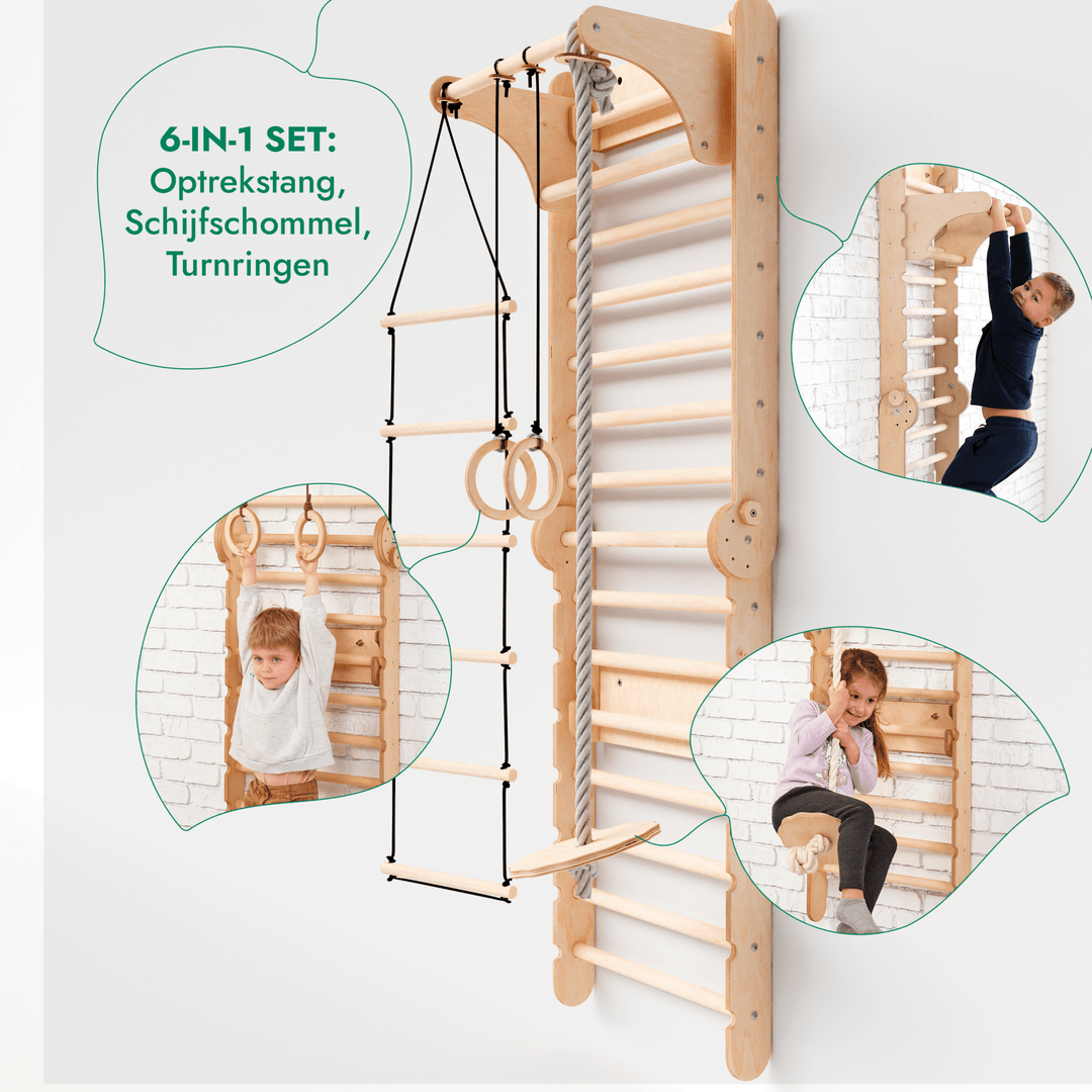6-in-1 Montessori Klimrek Set | België 6-in-1 Montessori Klimrek Set | België