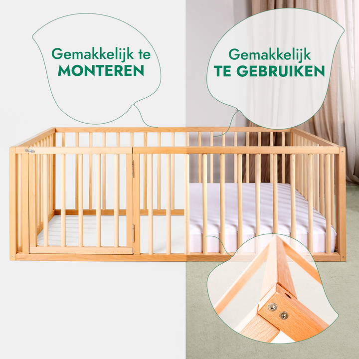 Montessori-bed voor kinderen en peuters vanaf 6 maanden oud