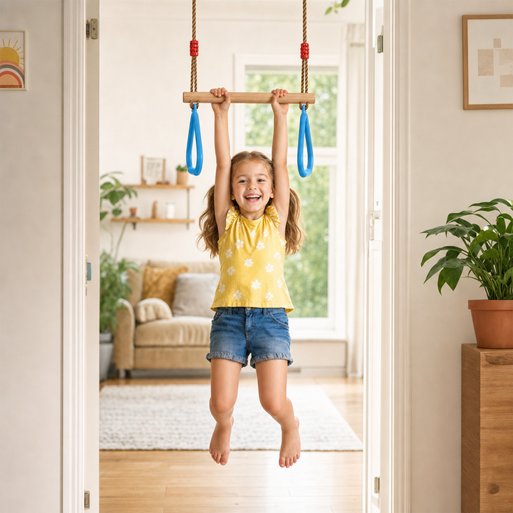 2in1 Schommelset: Trapeze + Turnringen