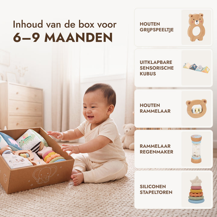 BabyBox — Speelpakketten voor het eerste jaar (0–12 maanden)