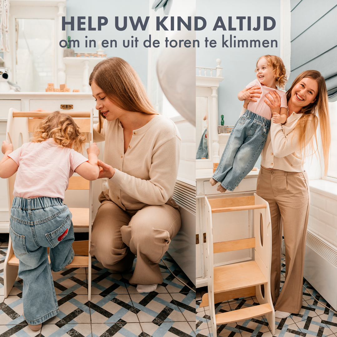 Montessori Leertoren: Keukenhulp – Grijs