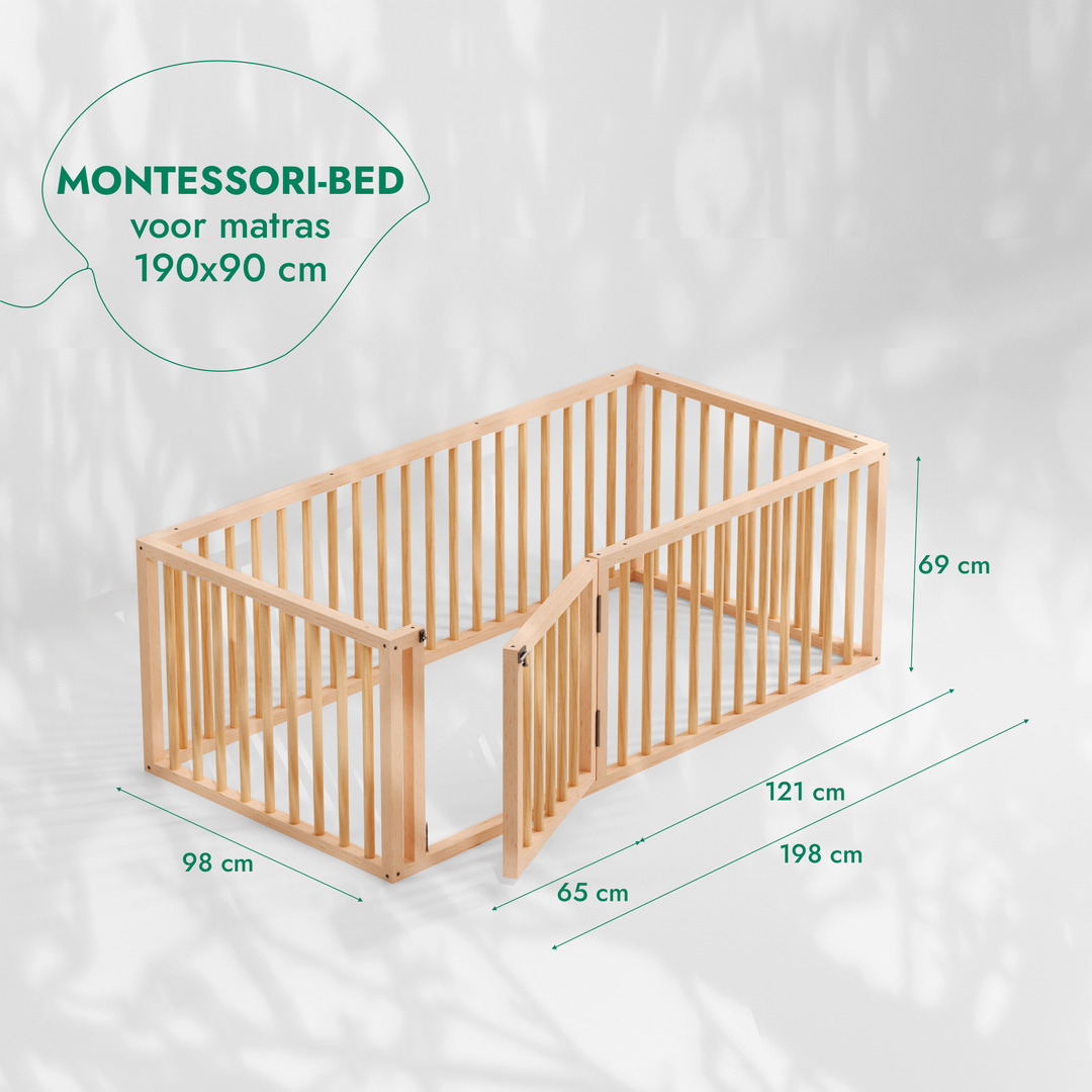 Montessori-bed voor kinderen en peuters vanaf 6 maanden oud