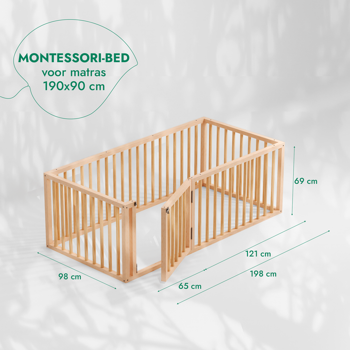 Montessori-bed voor kinderen en peuters vanaf 6 maanden oud