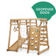 6-in-1 indoor speelplaats van hout voor kinderen – “Gebruikt – als nieuw”