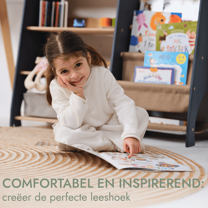 Houten Montessori Planken 2 - in - 1: Boekenplank & Speelgoed Planken - Goodevas NL