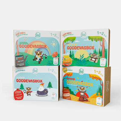 Jaarabonnement op speelsets (1–2 jaar) — 4 sets per jaar — GoodevasBox