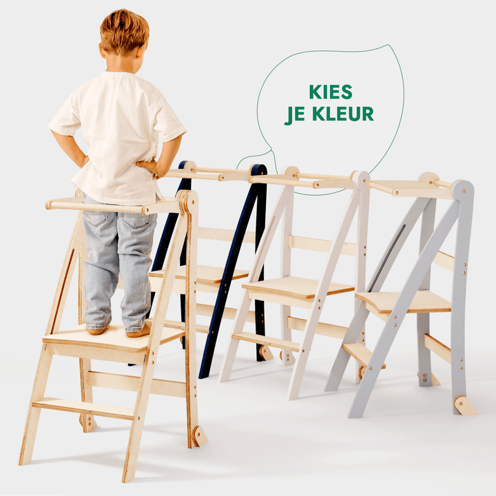 Kids Helper: Een Multifunctionele Opvouwbare Opstapkruk voor Kinderen - Goodevas NL
