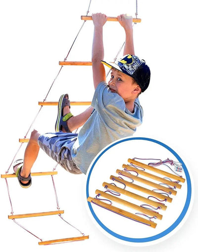 Klimtouwladder voor kinderen van 3-9 jaar oud