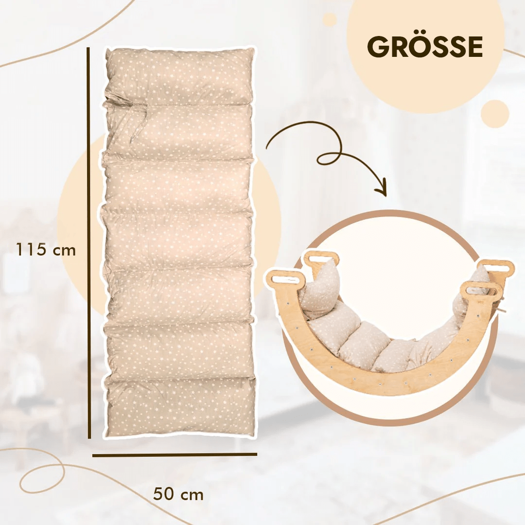 Kussen voor Klimboog en Schommelstoel – Beige (Alleen kussen) - Goodevas NL