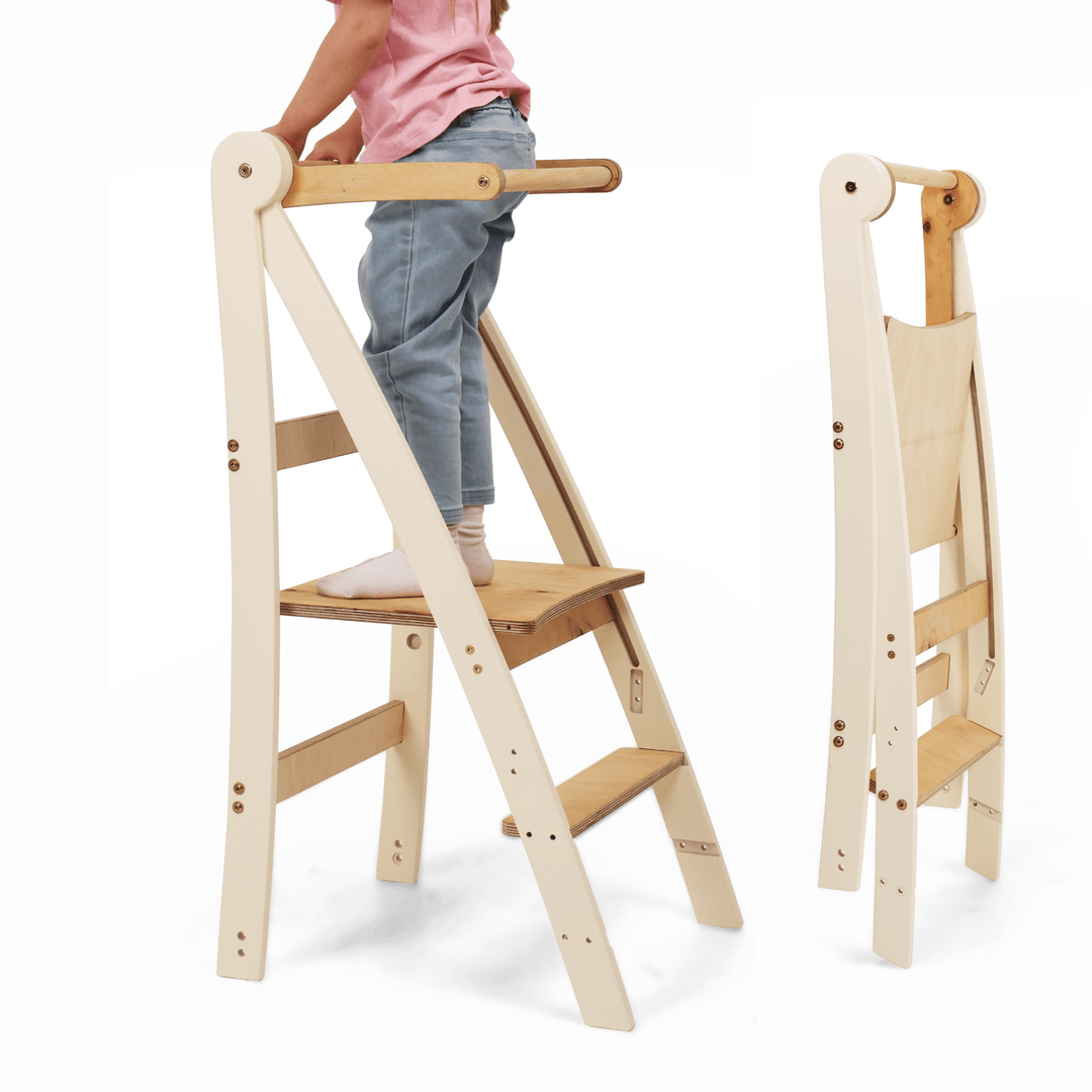 Montessori Leerstoel - In Hoogte Verstelbare Kinderstoel - Goodevas NL