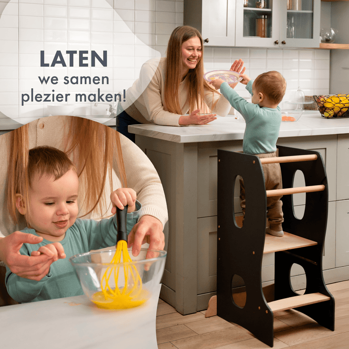 Montessori Leertoren: Keukenhulp – Grijs - Goodevas NL