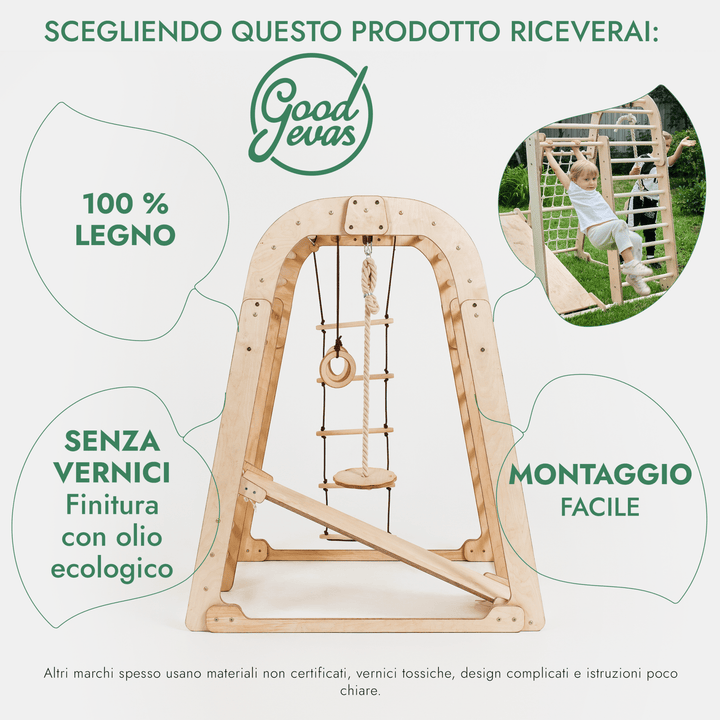 6‑in‑1 speeltuin voor kinderen – “Gebruikt – Als nieuw”