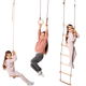 3-in-1 Schommel set: Touwladder + Gymnastiekringen + Schotelschommel