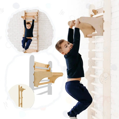 Speelgymtoevoeging op de klimladders