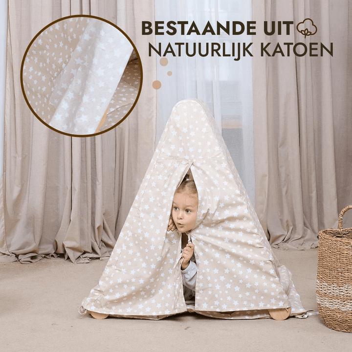 Speeltentcover met mat voor klimmend driehoekladder - Goodevas NL