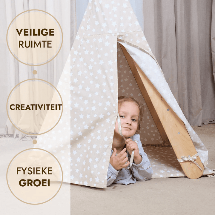 Speeltentcover met mat voor klimmend driehoekladder - Goodevas NL